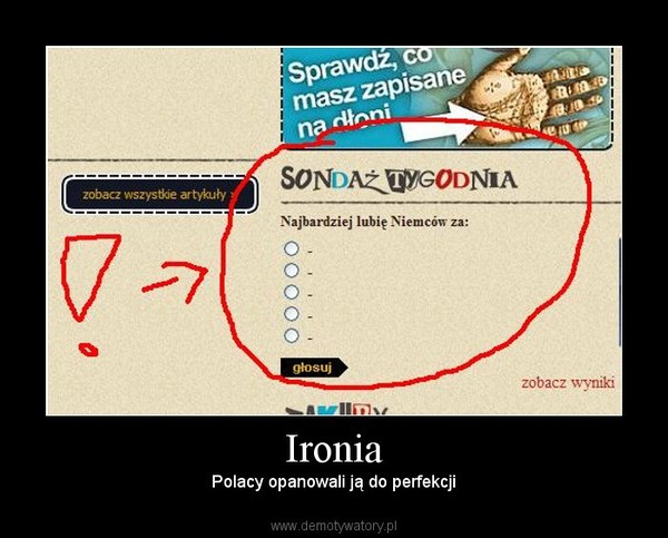 Ironia – Polacy opanowali ją do perfekcji 