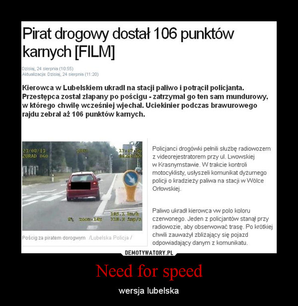 Need for speed – wersja lubelska 