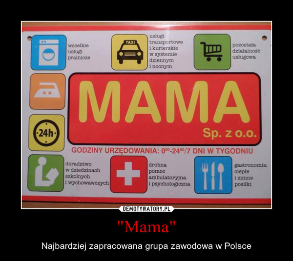 "Mama" – Najbardziej zapracowana grupa zawodowa w Polsce 