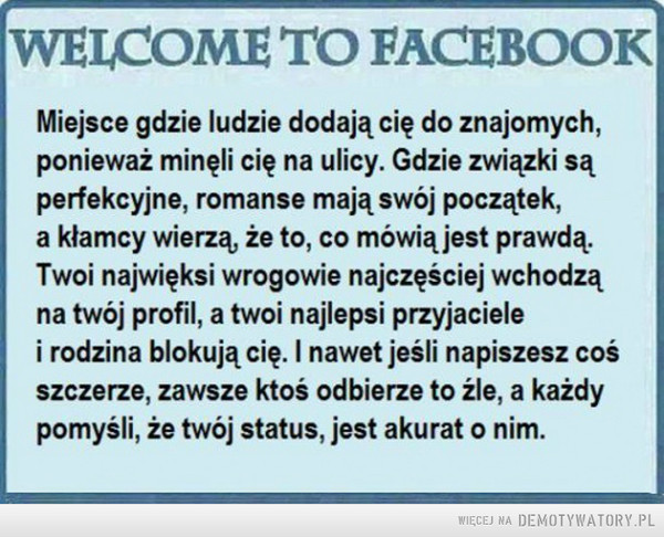 Witamy na Facebooku! –  