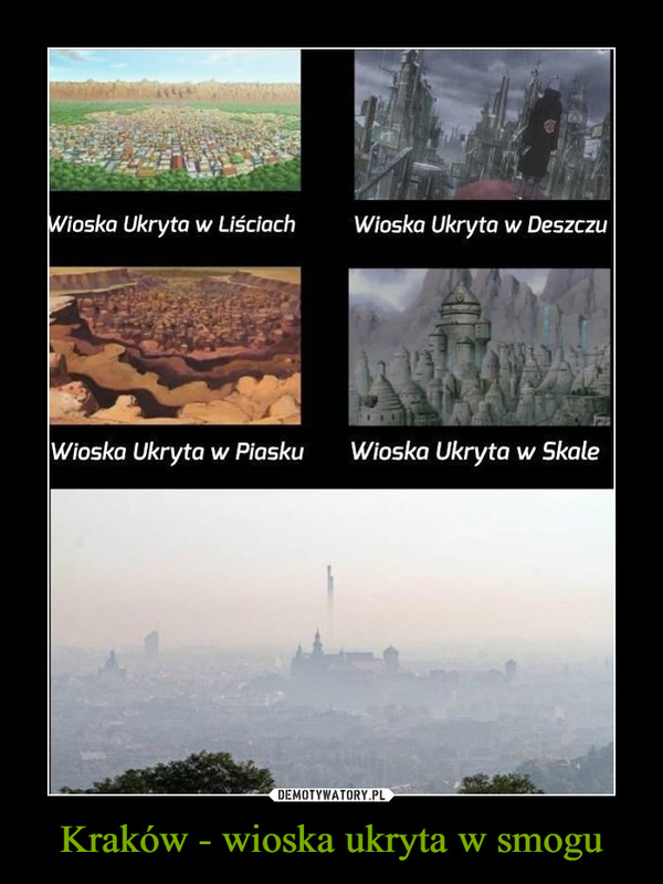 Kraków - wioska ukryta w smogu –  Wioska ukryta w LiściachWioska Ukryta w DeszczuWioska ukryta w PiaskuWioska ukryta w Skale