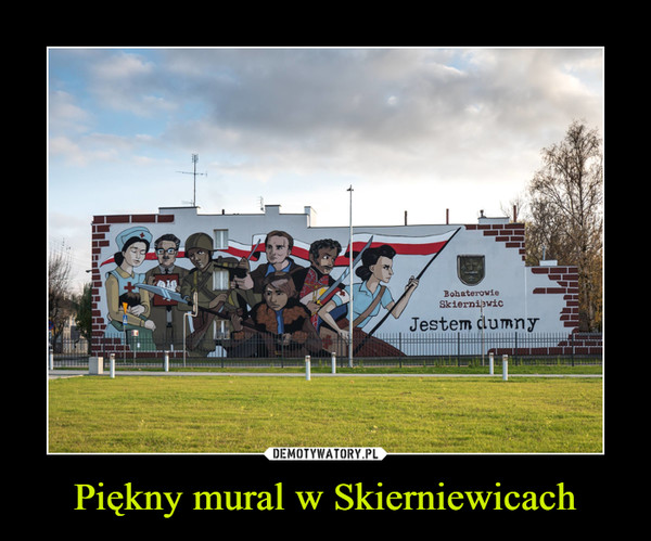Piękny mural w Skierniewicach –  