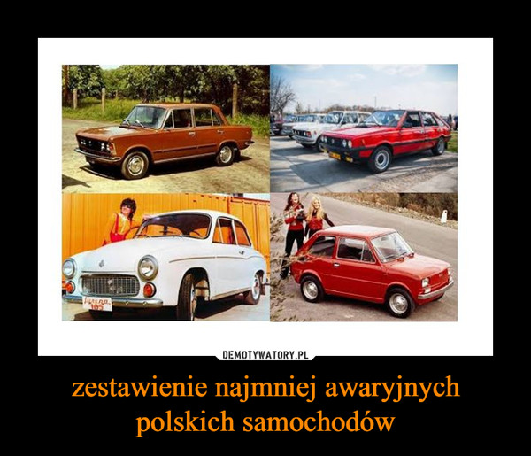 zestawienie najmniej awaryjnych polskich samochodów –  