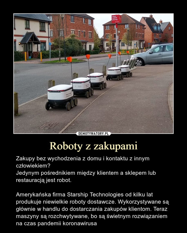 Roboty z zakupami