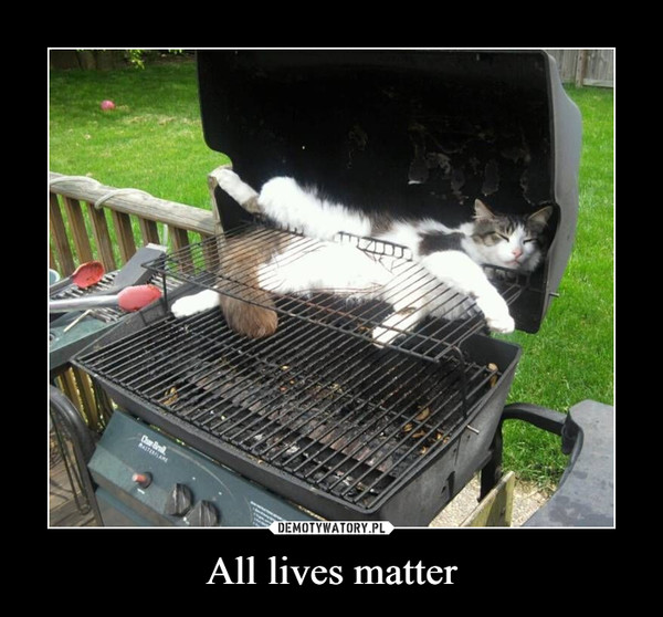 All lives matter –  