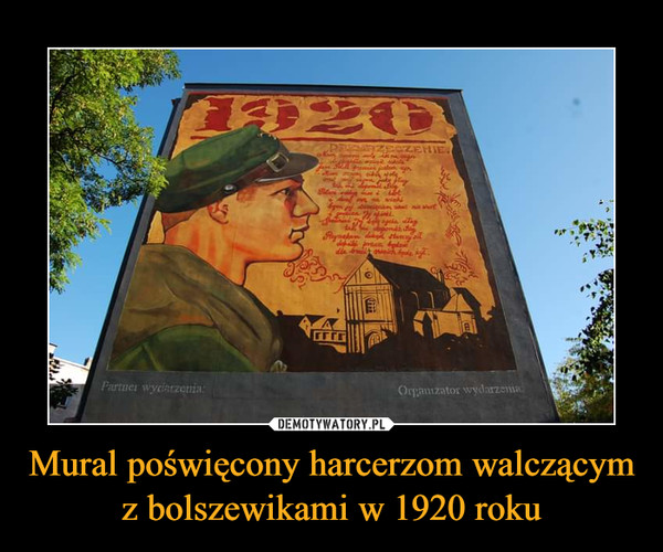 Mural poświęcony harcerzom walczącym z bolszewikami w 1920 roku –  