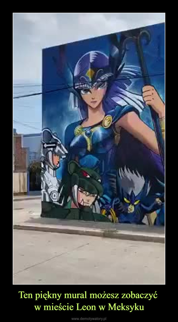 Ten piękny mural możesz zobaczyć w mieście Leon w Meksyku –  
