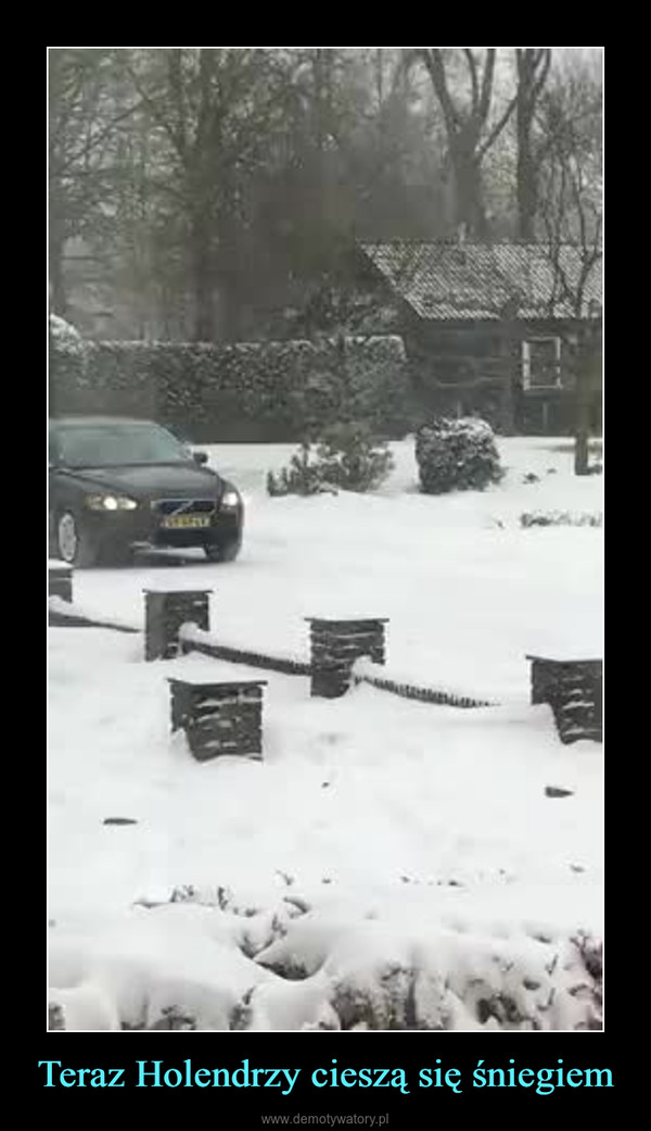 Teraz Holendrzy cieszą się śniegiem –  