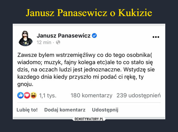 Janusz Panasewicz o Kukizie