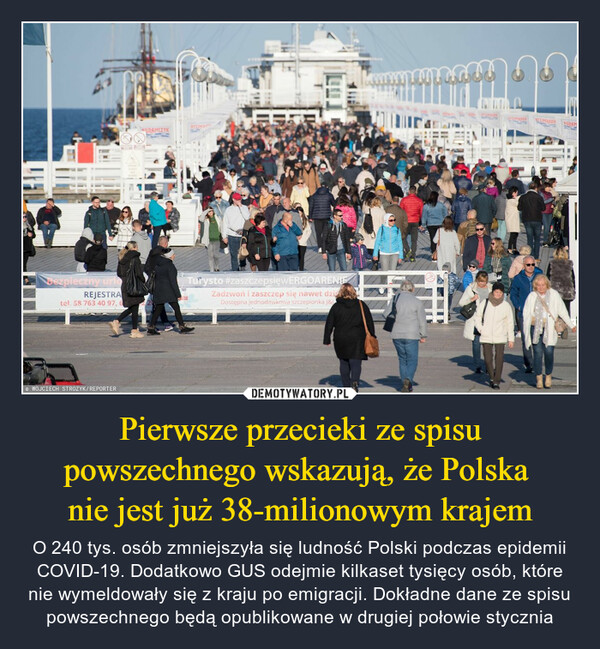 Pierwsze przecieki ze spisu powszechnego wskazują, że Polska 
nie jest już 38-milionowym krajem