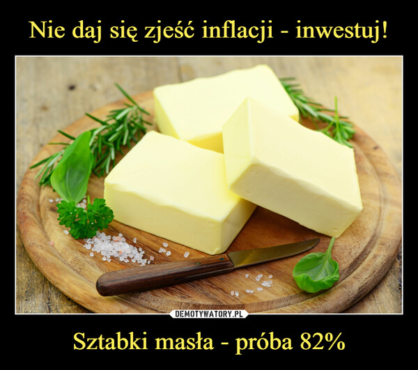 Sztabki masła - próba 82% –  