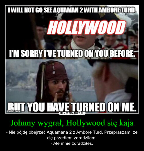Johnny wygrał, Hollywood się kaja