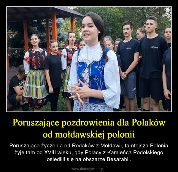 Poruszające pozdrowienia dla Polaków od mołdawskiej polonii – Poruszające życzenia od Rodaków z Mołdawii, tamtejsza Polonia żyje tam od XVIII wieku, gdy Polacy z Kamieńca Podolskiego osiedlili się na obszarze Besarabii. 