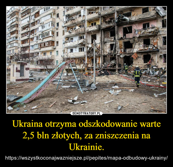 Ukraina otrzyma odszkodowanie warte 2,5 bln złotych, za zniszczenia na Ukrainie. – https://wszystkoconajwazniejsze.pl/pepites/mapa-odbudowy-ukrainy/ 