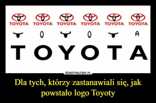 Dla tych, którzy zastanawiali się, jak powstało logo Toyoty –  
