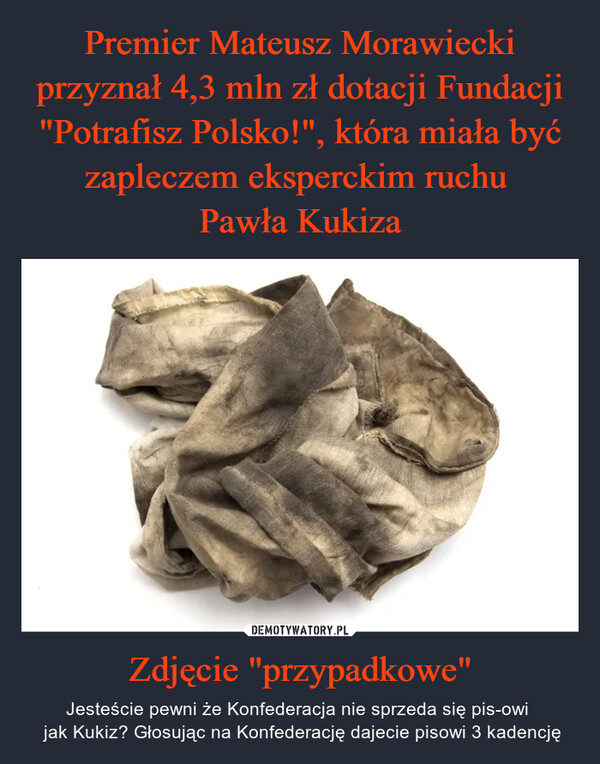 Premier Mateusz Morawiecki przyznał 4,3 mln zł dotacji Fundacji "Potrafisz Polsko!", która miała być zapleczem eksperckim ruchu 
Pawła Kukiza Zdjęcie "przypadkowe"