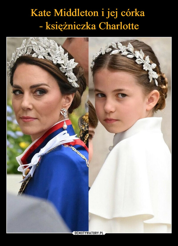 Kate Middleton i jej córka 
- księżniczka Charlotte