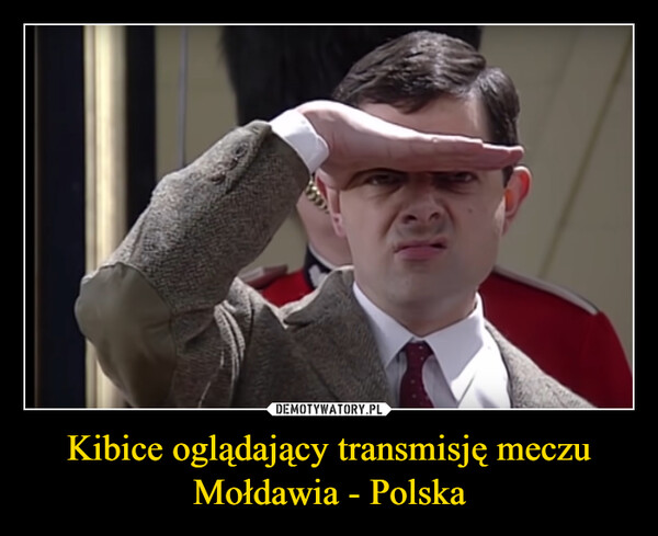Kibice oglądający transmisję meczu Mołdawia - Polska –  