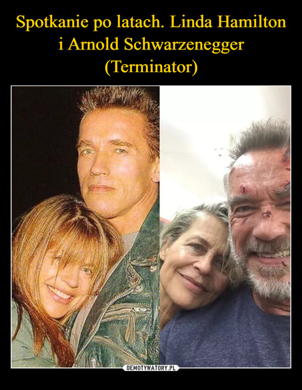 Spotkanie po latach. Linda Hamilton i Arnold Schwarzenegger (Terminator)