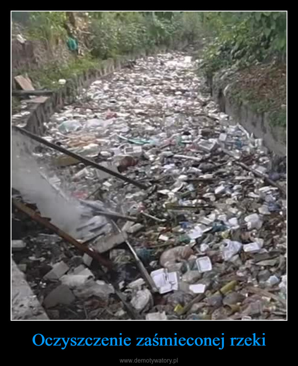 Oczyszczenie zaśmieconej rzeki –  
