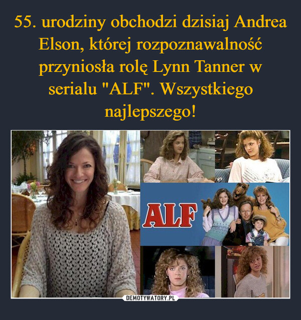 55. urodziny obchodzi dzisiaj Andrea Elson, której rozpoznawalność przyniosła rolę Lynn Tanner w serialu "ALF". Wszystkiego najlepszego!
